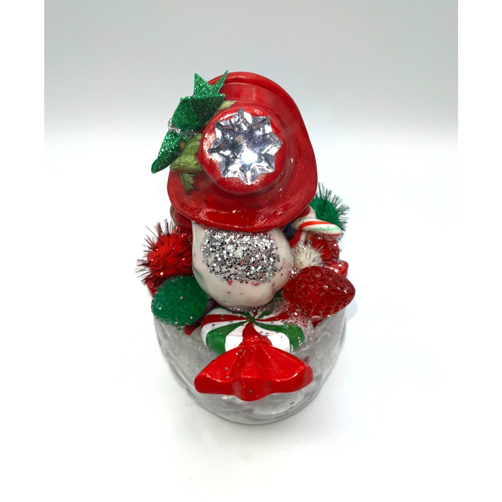 Vintage Christmas Candy Cane Santa Bear Santa Paws here,I've got the stash! OOAK - Picture 8 of 16